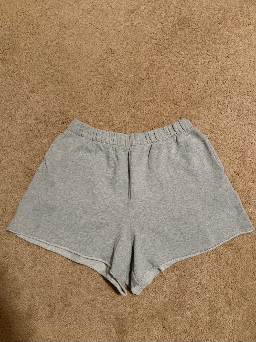 Aerie Women's Casual Elastic-Waist Gray Lounge Shorts